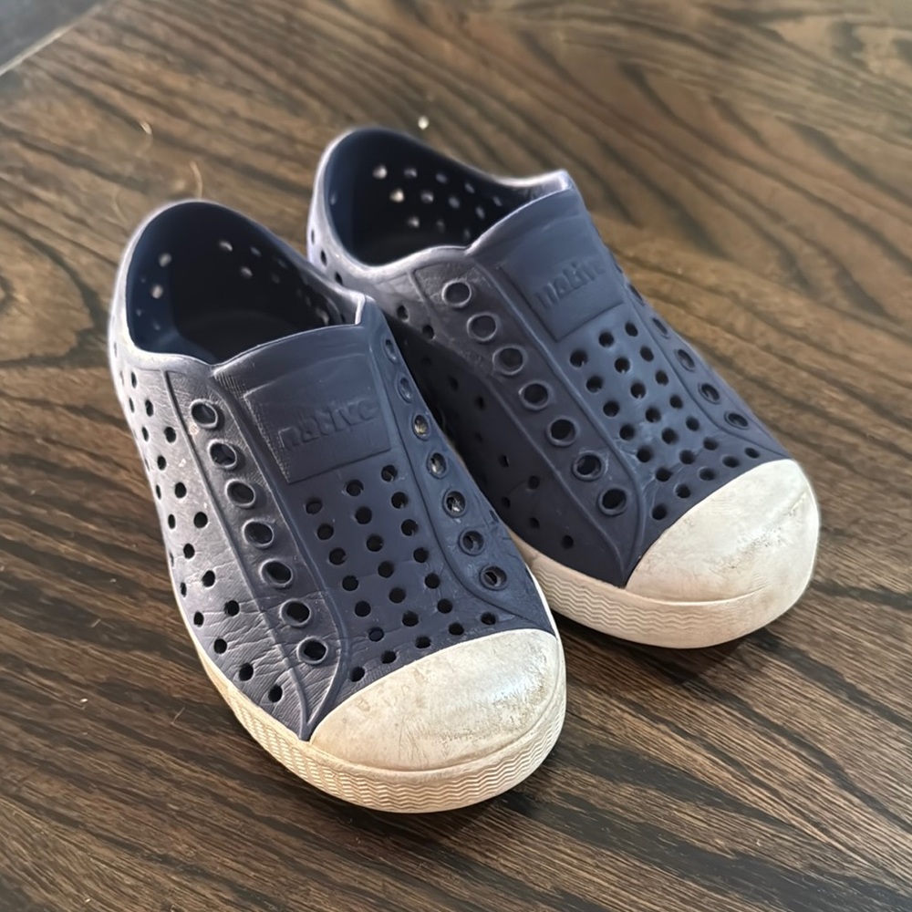 Native Blue Water Shoes Slip-On Perforated Design